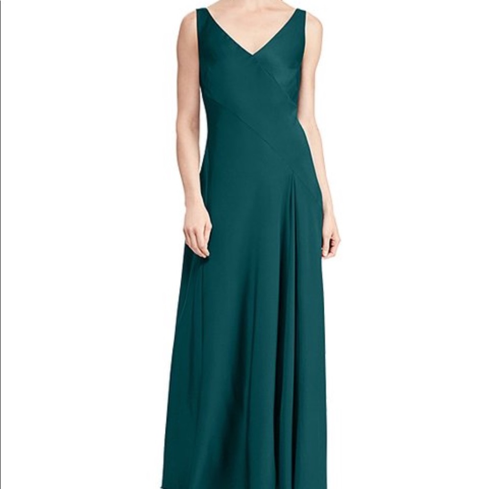 LAUREN RALPH LAURENSpruceSatin-Back Debbyann Gown